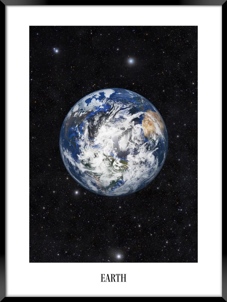 Falikép 50x70 cm Föld bolygó - TERRE - Butopêa